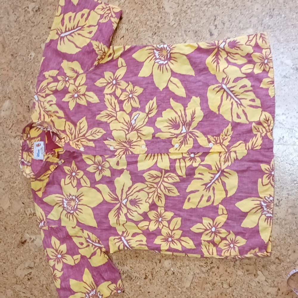 Reyn Spooner Vintage Exclusive For Team Trojan All Cotton Hawaiian Print Shirt